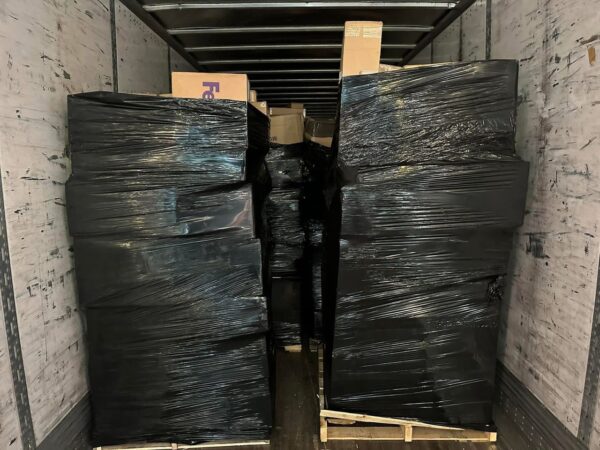 Black wrap pallet